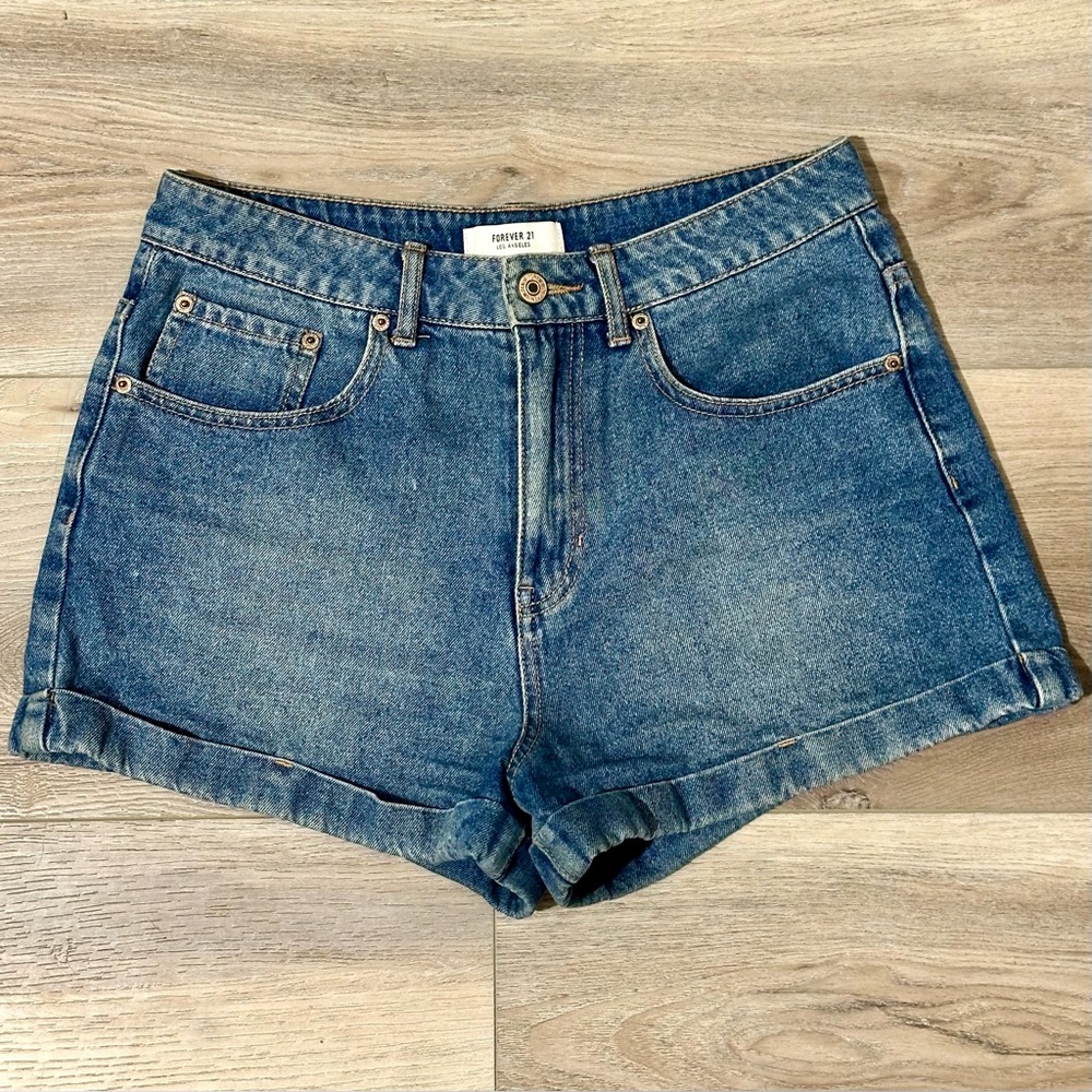 Forever 21 Cuffed Jean Shorts